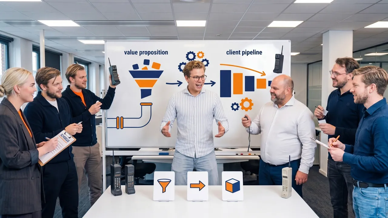 Visuele weergave van Elevator pitch