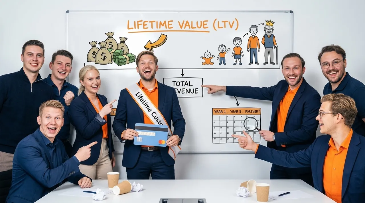 Visual representation of Lifetime Value (LTV)
