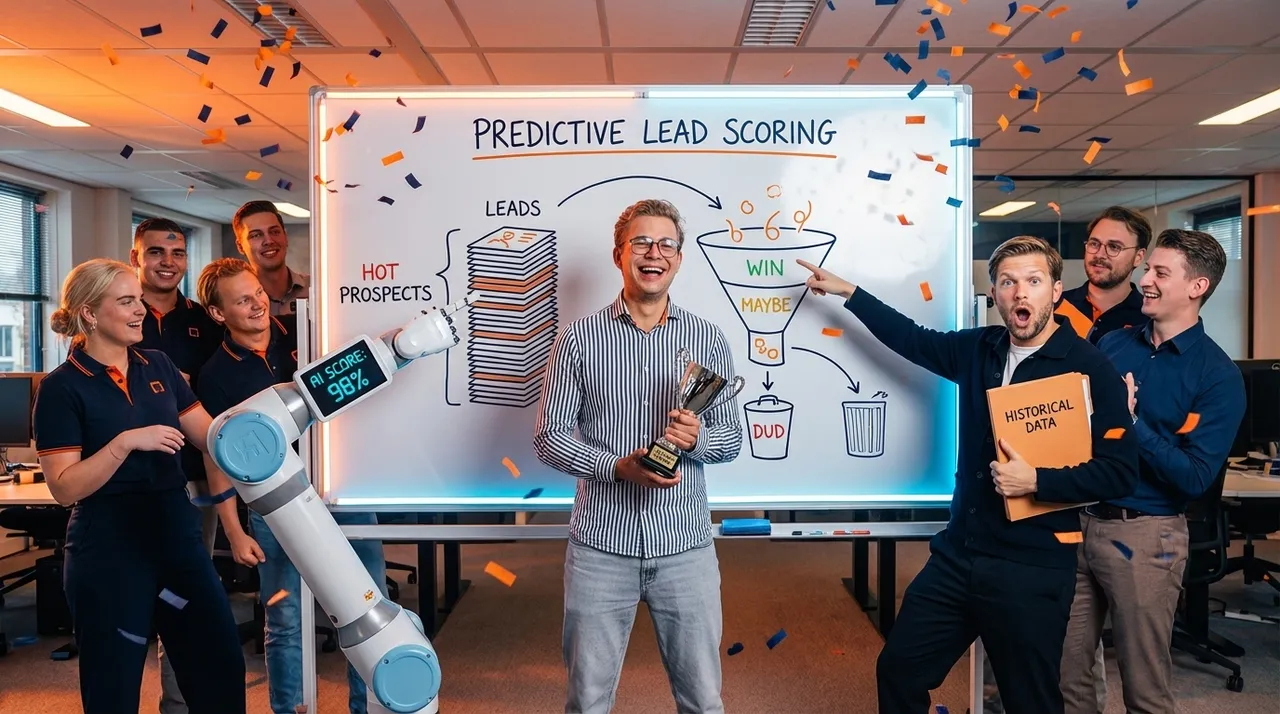 Visual representation of Predictive Lead Scoring