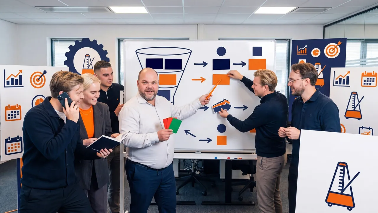 Visuele weergave van Sales management