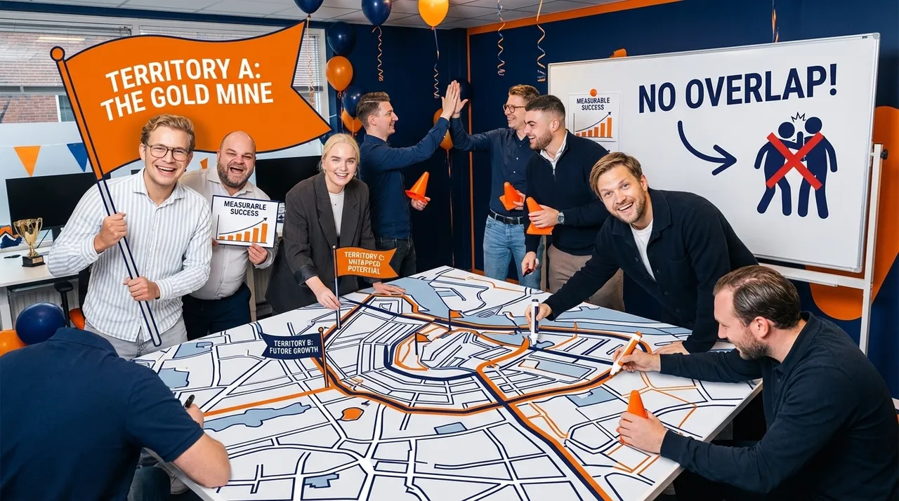 Visual representation of Sales Territory Management