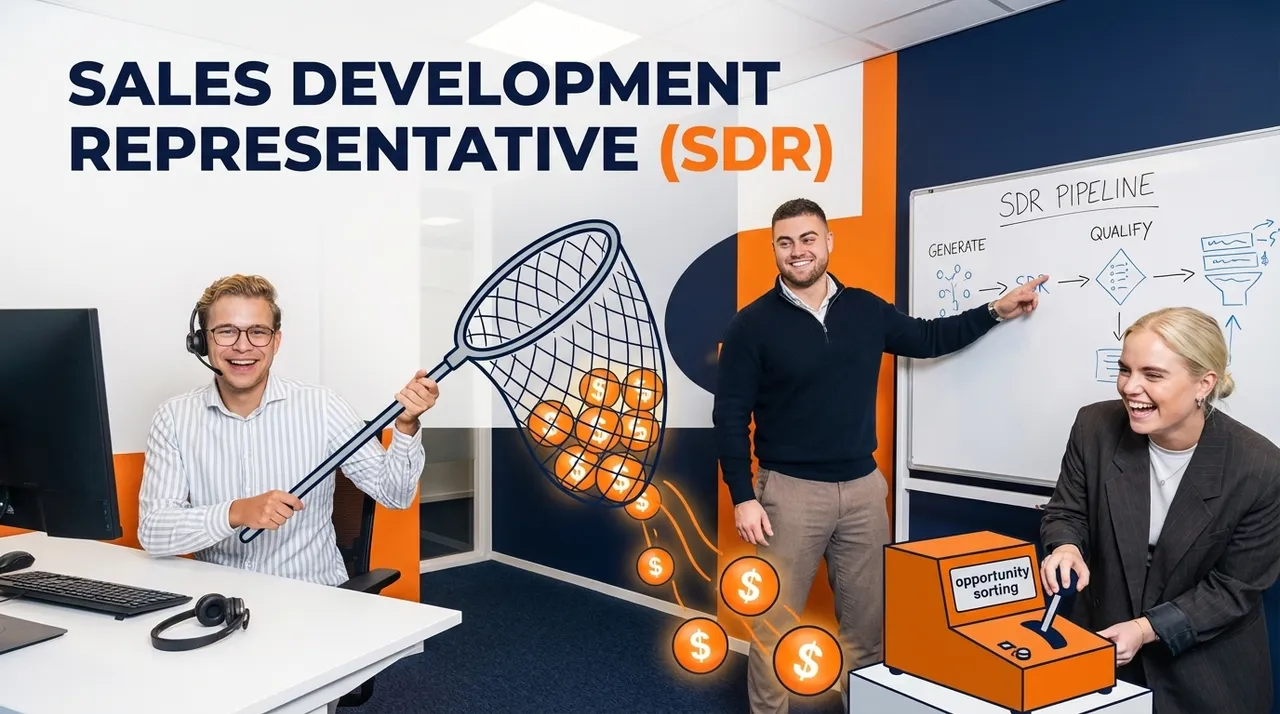 Visual representation of Sales Development Representative (SDR)
