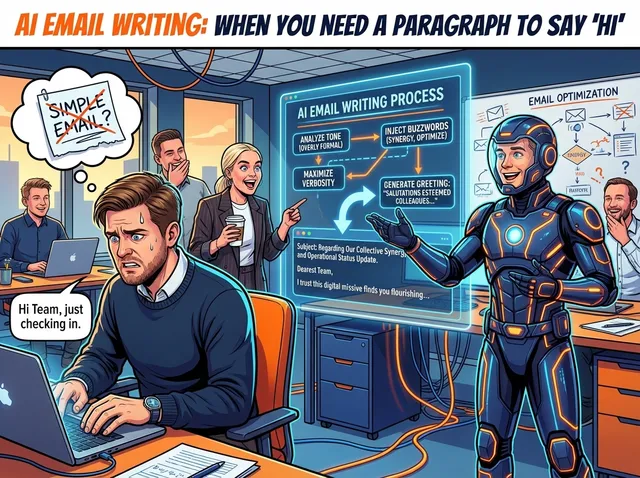 Illustration for AI Email Writing