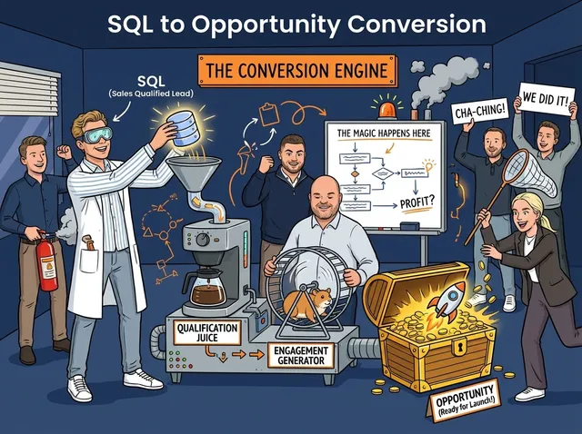 Illustration for SQL to Opportunity Conversion